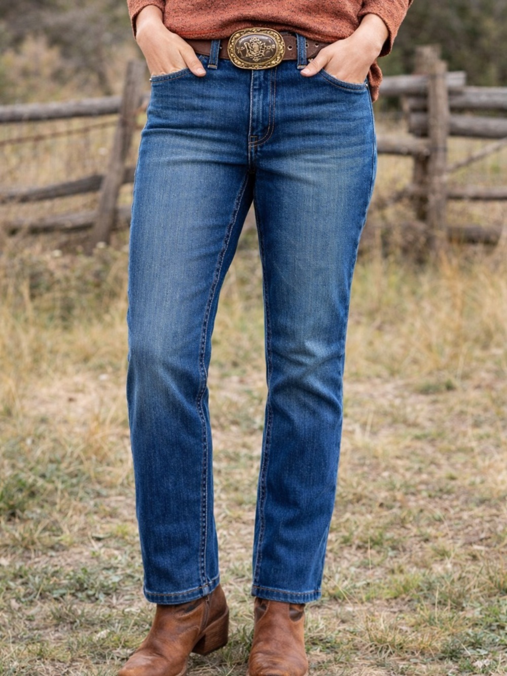 Urban Republic Womens Slim Straight Jeans Size 12 Blue Denim Mid Rise Stretch - Picture 16 of 16